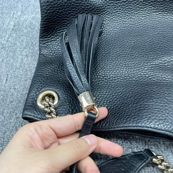 100% Authentic Gucci GG Soho on Chain Shoulder Bag - Picture 11 of 14